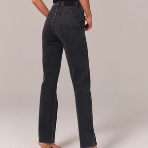 Abercrombie Ultra High Rise Black Denim Jeans